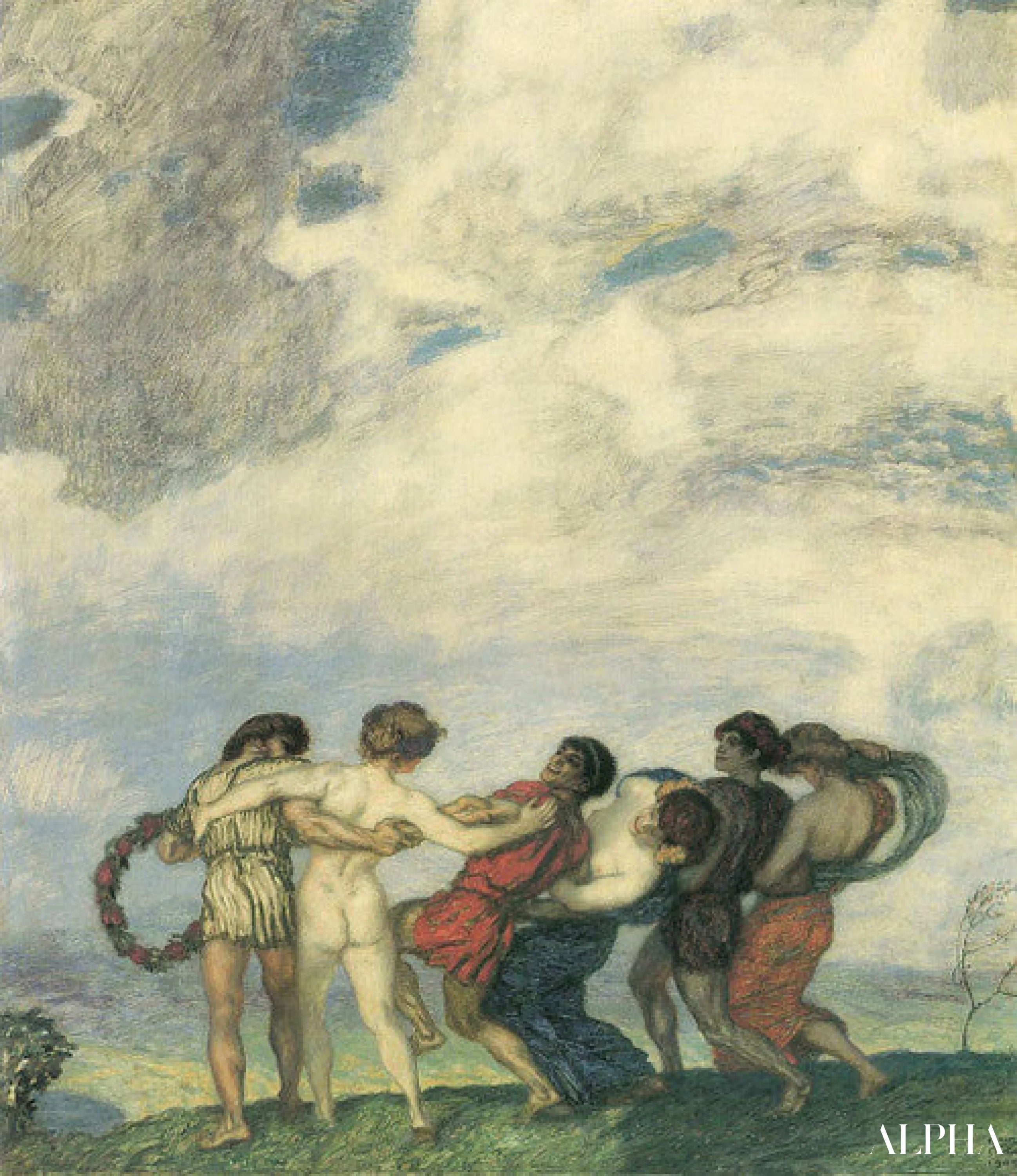 Reproduction du tableau « Spring Roundel - Franz Von Stuck » par Alpha Reproduction en peinture à l’huile