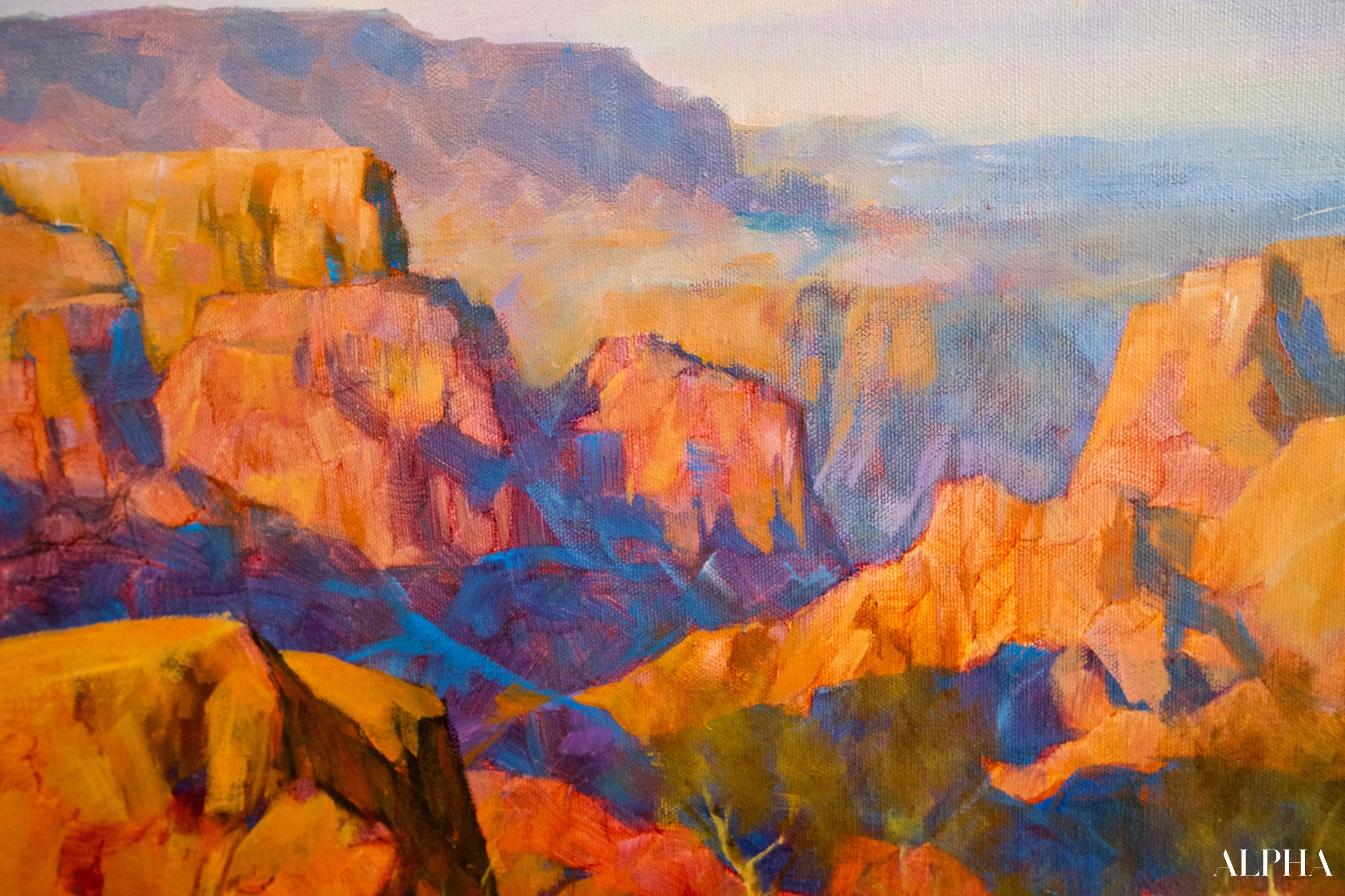 Tigre en chasse | 150 x 100 cm Reproductions de tableaux à la peinture à l’huile