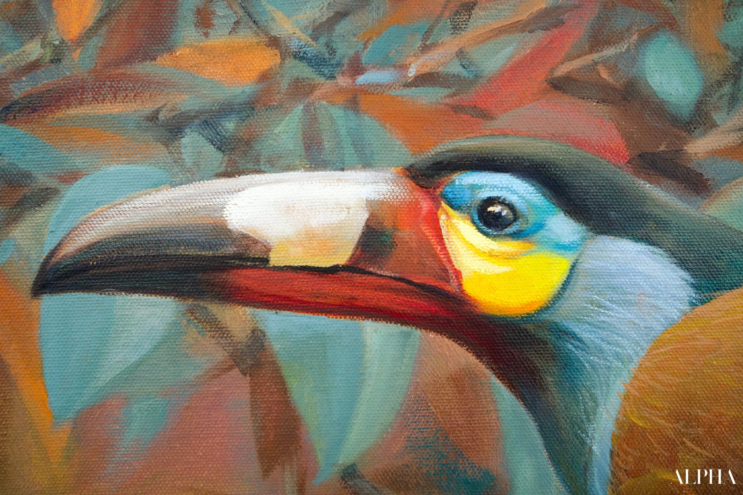 Mountain Toucan – Somchai | 60 x 90 cm Reproductions de tableaux à la peinture à l’huile