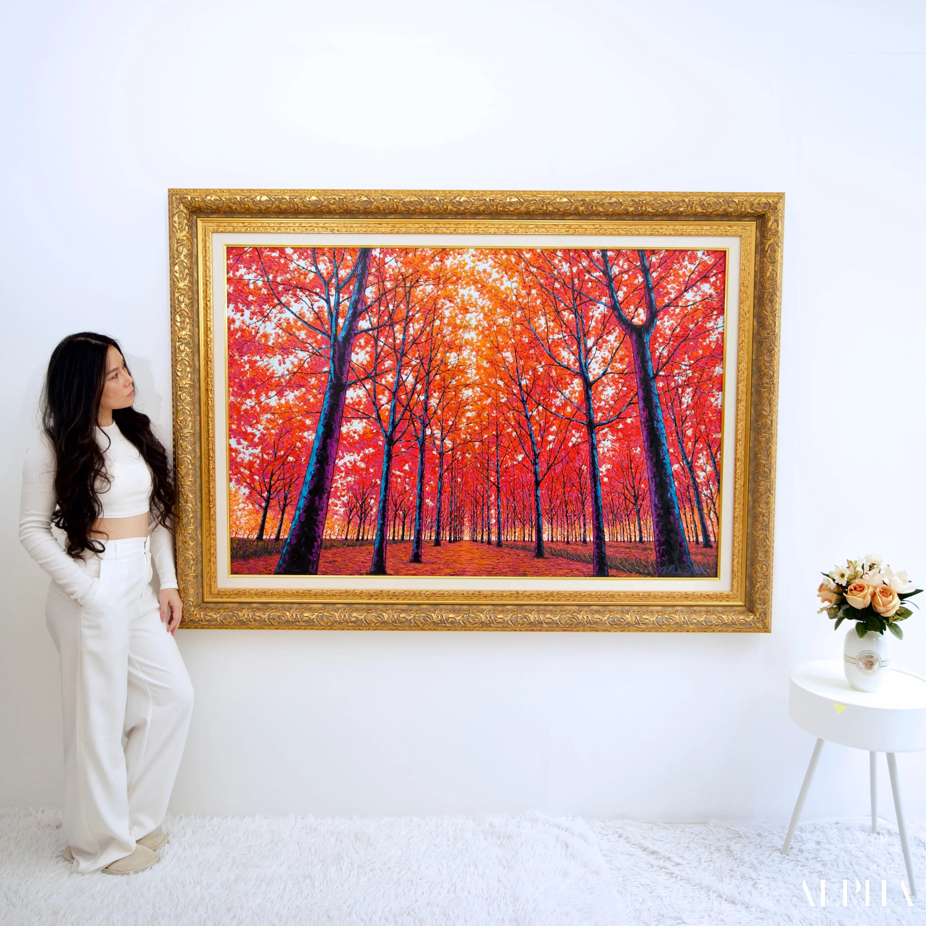 Visage d’Automne | 150 x 100 cm Reproductions de tableaux à la peinture à l’huile