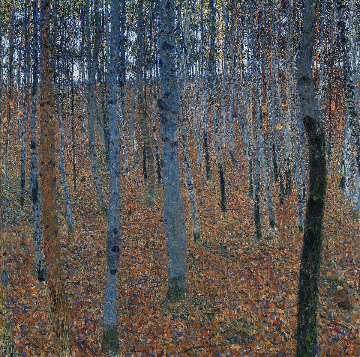 Forêt de hêtres I peinte par Gustav Klimt en 1902