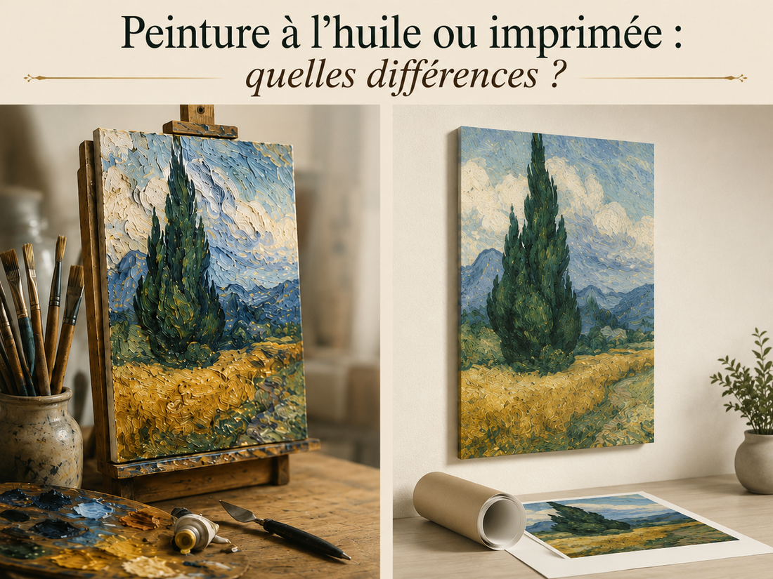 Peinture à l’huile ou impression : le duel déco