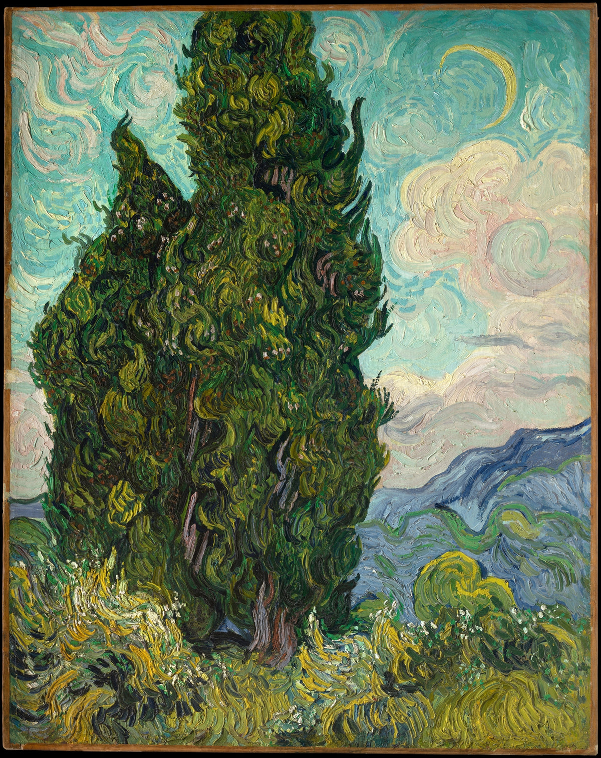 Cyprès de Vincent van Gogh au Metropolitan Museum of Art