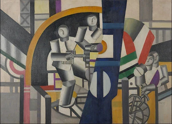 Les Constructeurs, peinture de Fernand Léger