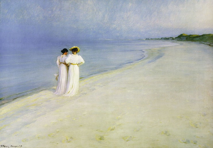 Soir d'été sur la plage sud de Skagen, Peder Severin Krøyer