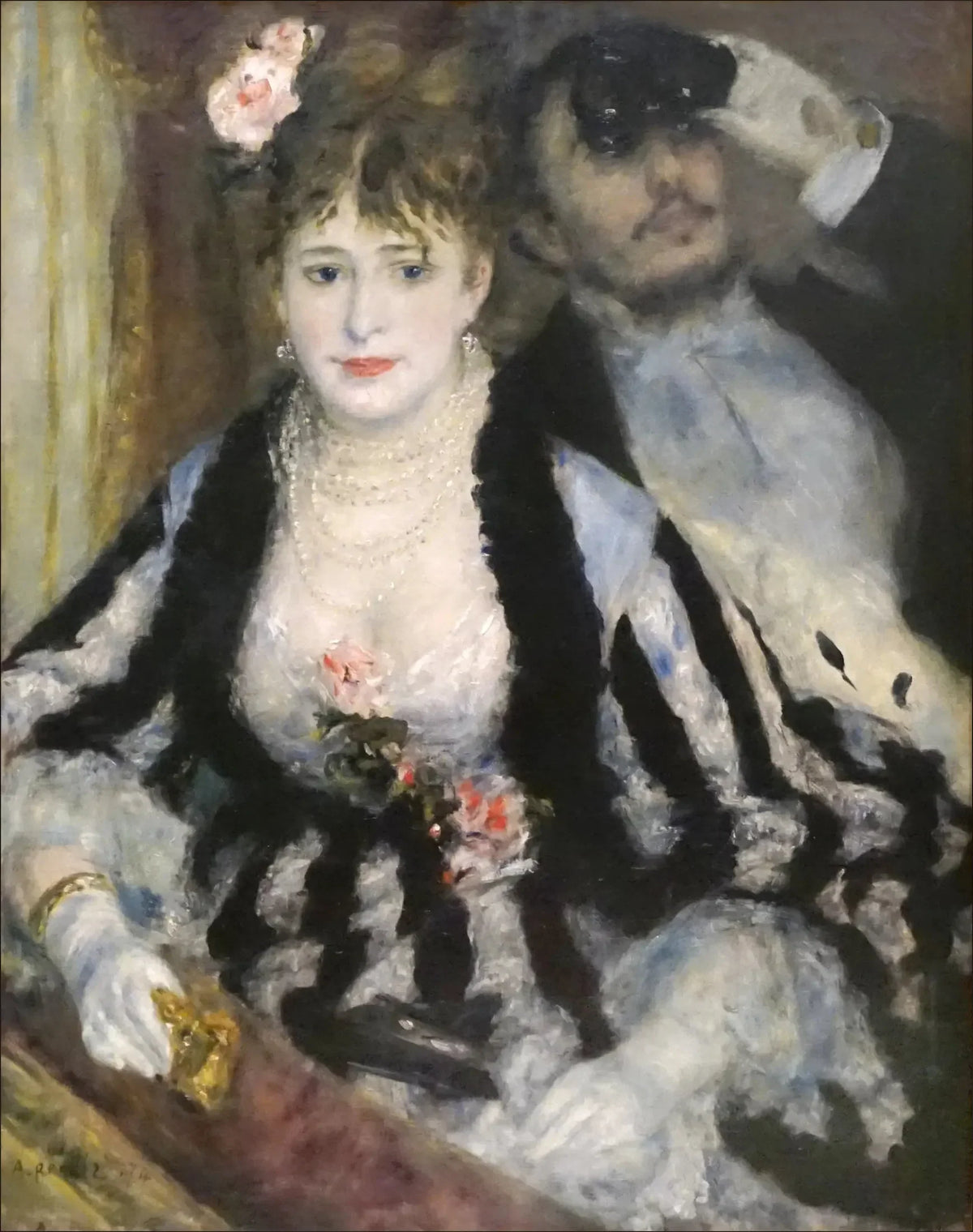 La Loge de Renoir, reproduction peinte à la main à l'huile