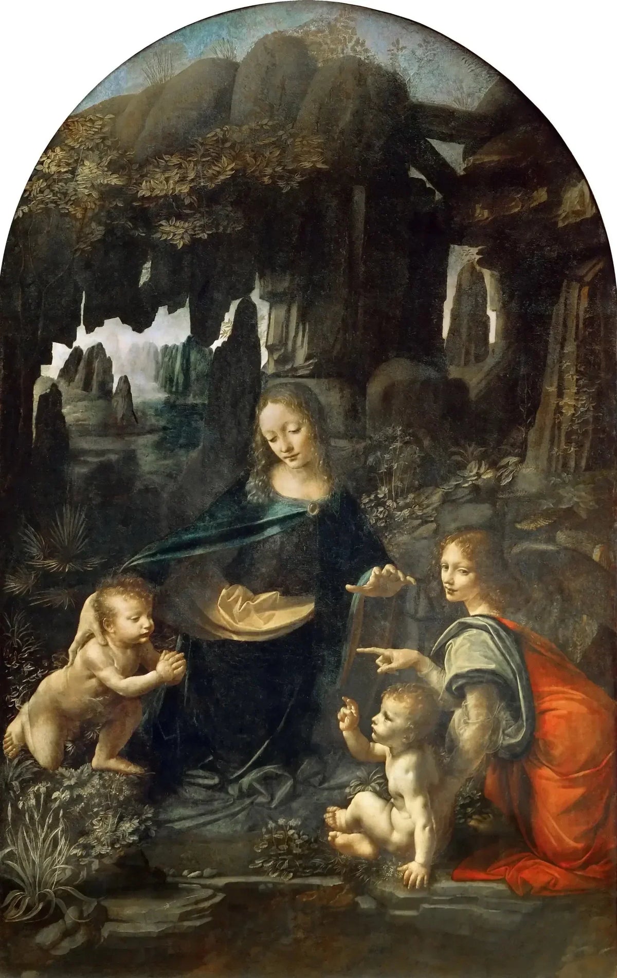 La Vierge aux rochers de Léonard de Vinci, version du Louvre