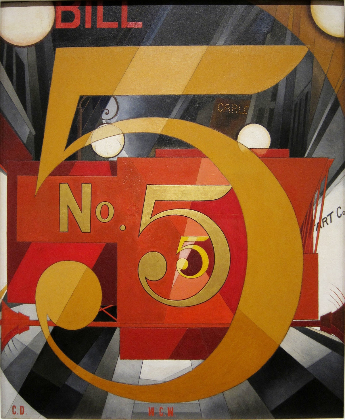 I Saw the Figure 5 in Gold de Charles Demuth, préfiguration graphique du Pop Art