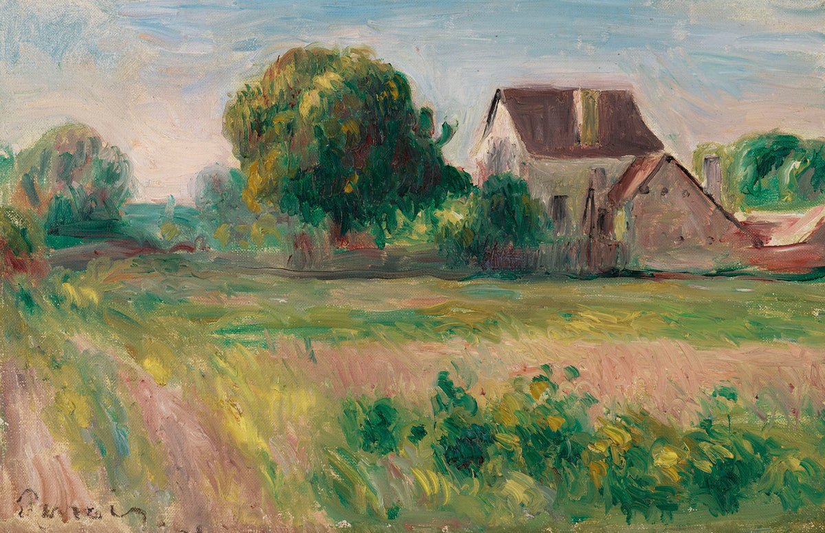 Maisons à Essoyes peintes par Pierre-Auguste Renoir