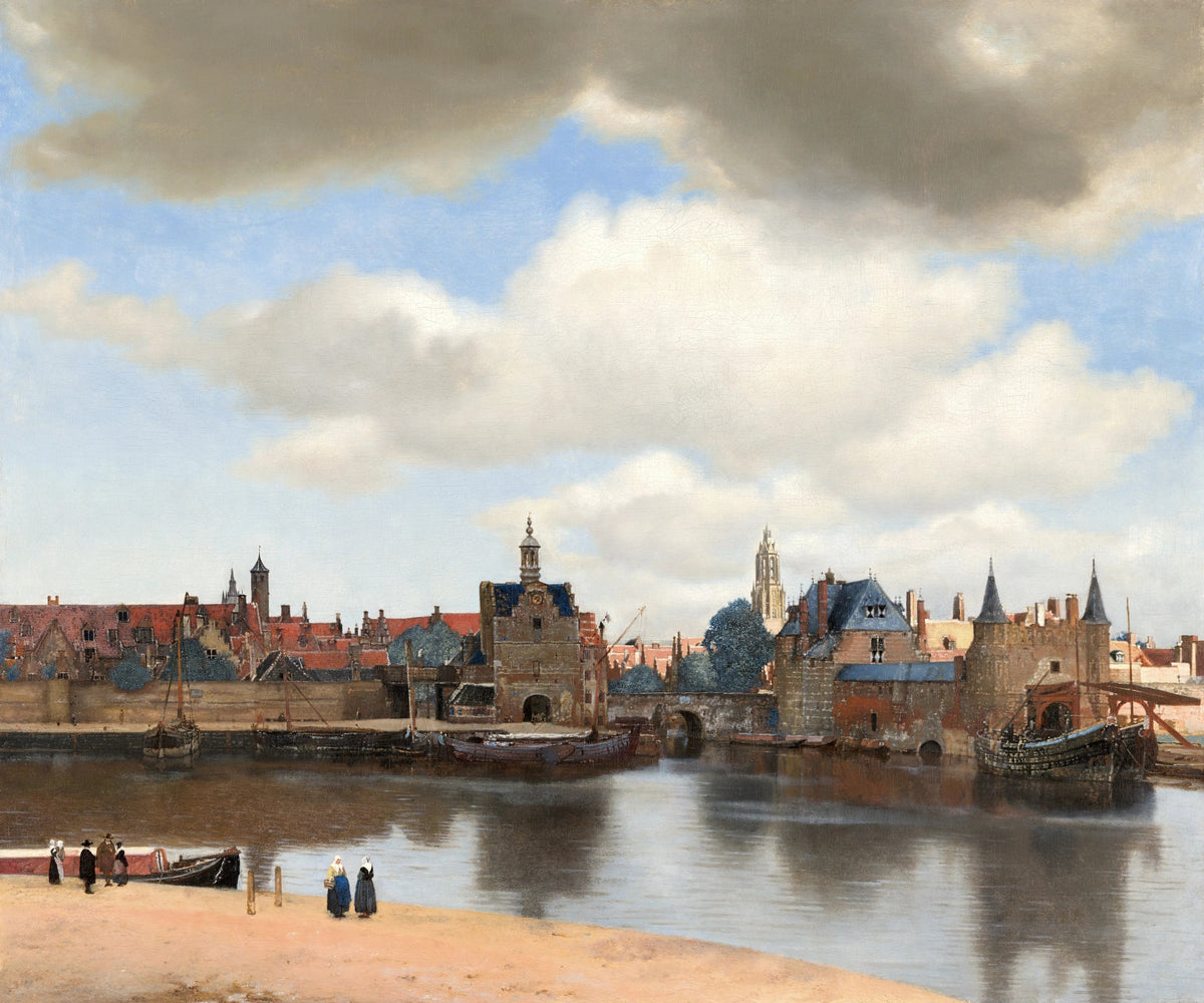 Vue de Delft de Johannes Vermeer, vers 1660-1661, Mauritshuis