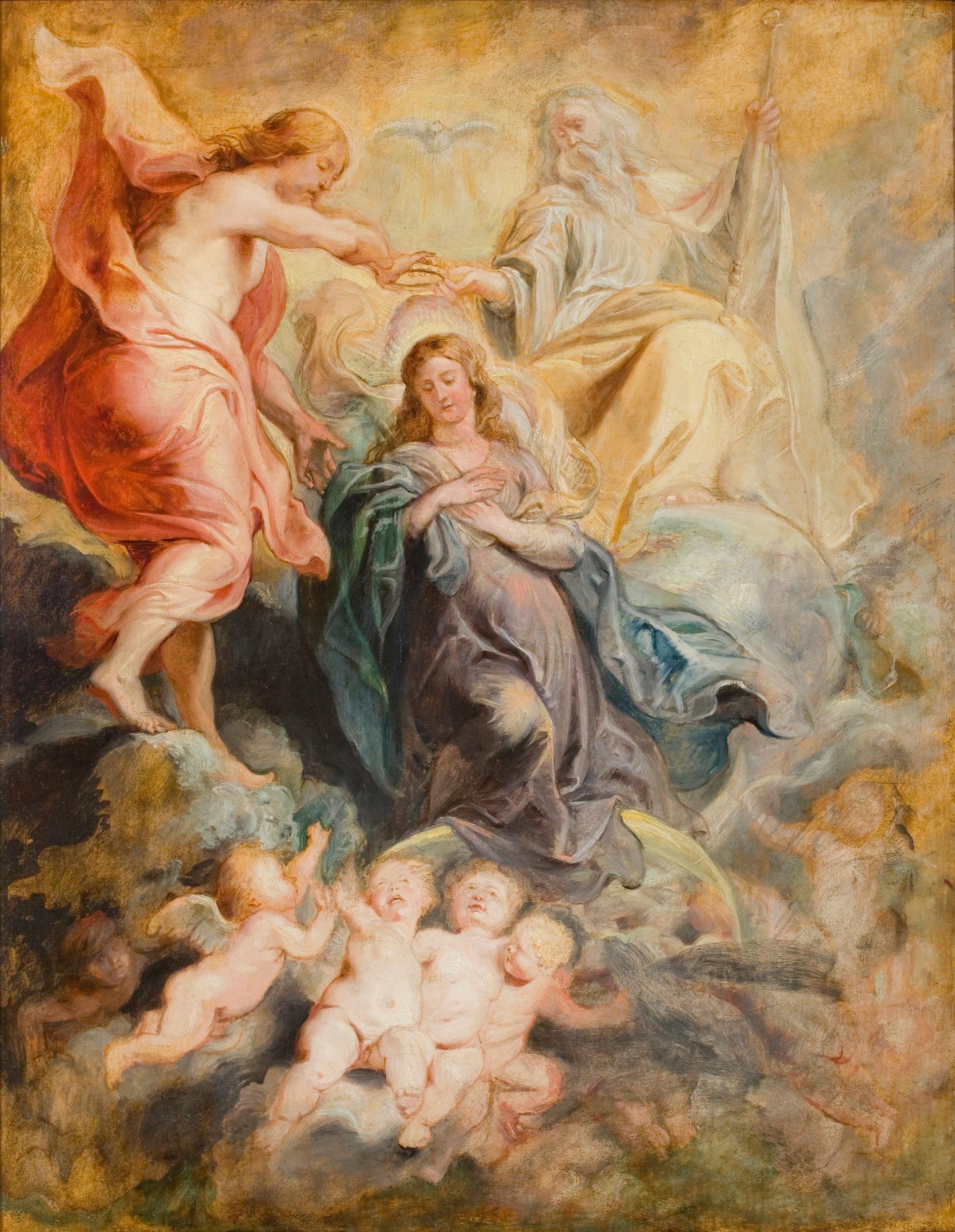 Couronnement de la Vierge - Peter Paul Rubens