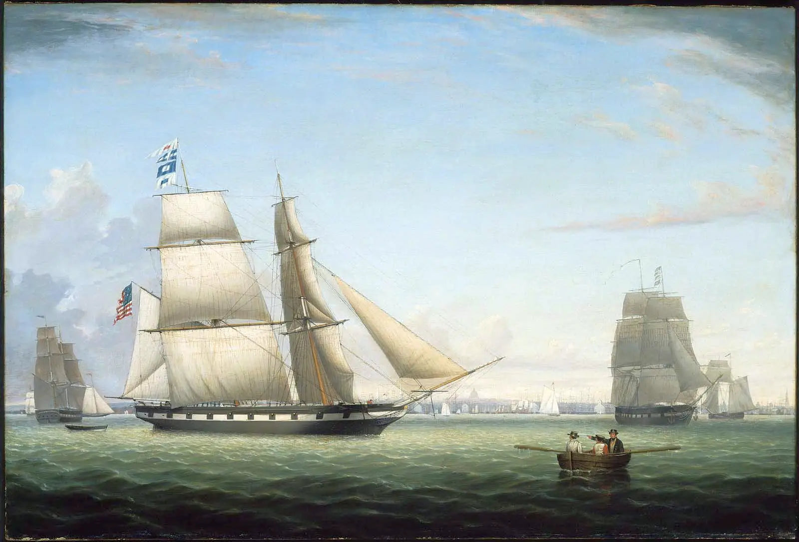 Le Brick Antelope dans le port de Boston - Fitz Henry Lane - Alpha Reproduction