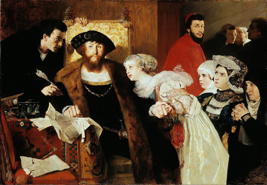 Christian II signant l’arrêt de mort de Torben Oxe, Eilif Peterssen, 1875, peinture à l’huile