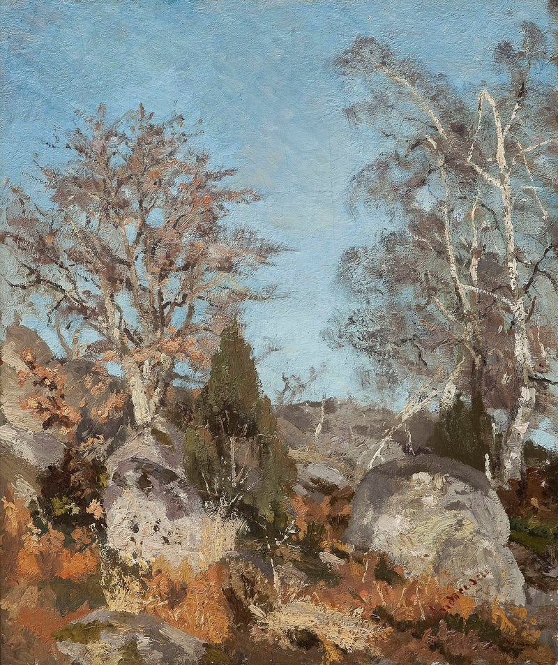 Rochers et bouleaux - Ion Andreescu