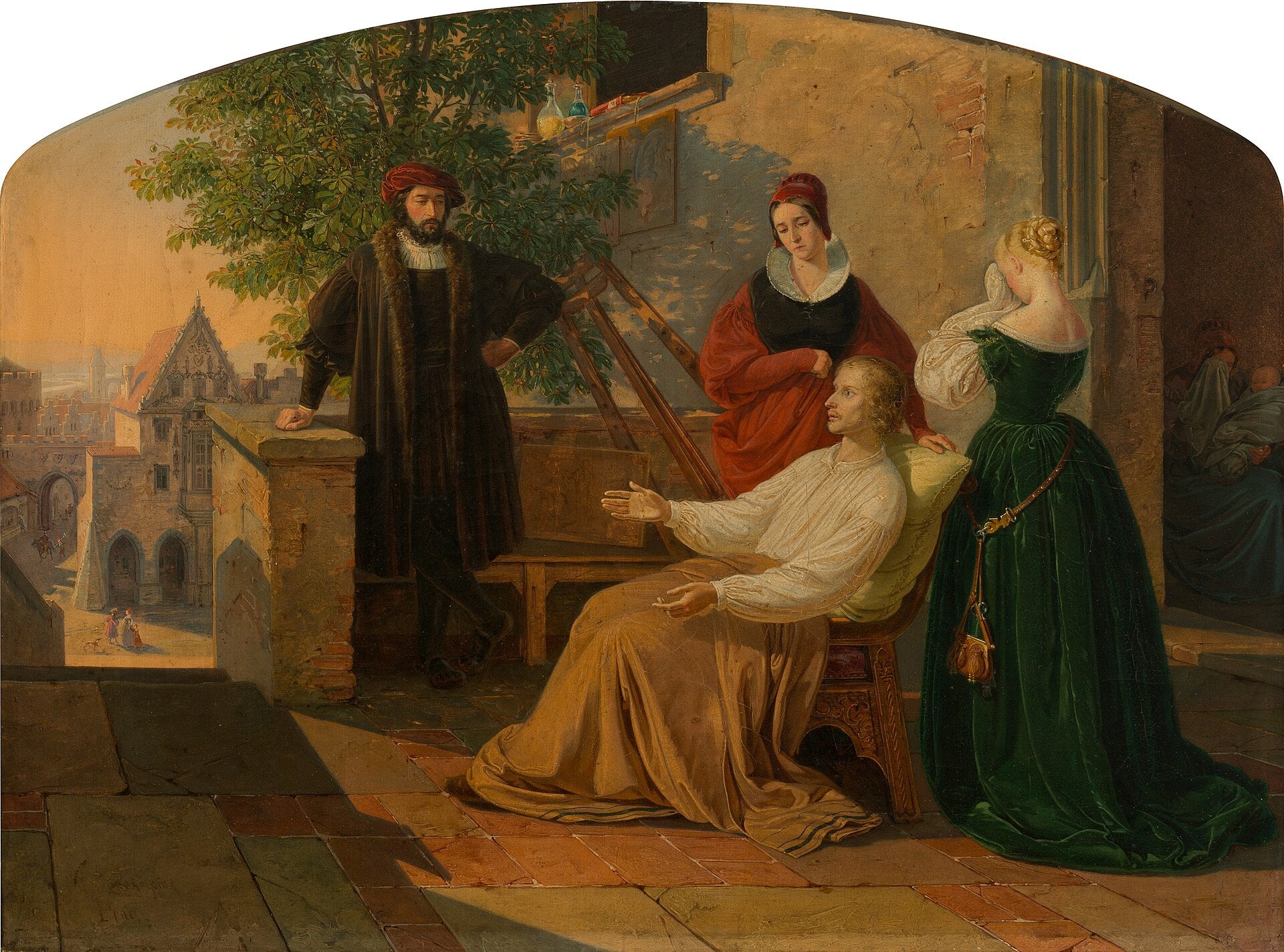 Les Derniers Instants de Lucas de Leyde, Josef Mánes, 1843
