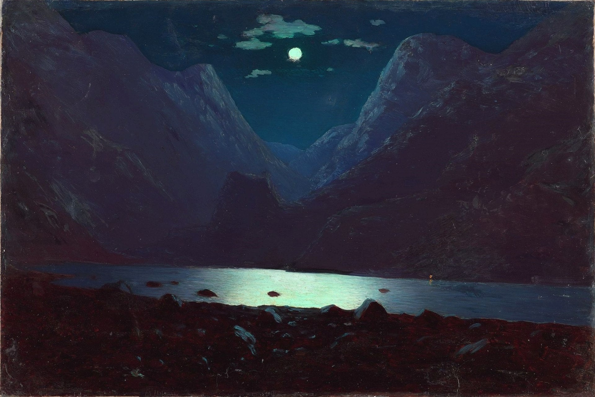 Passe de Darial au clair de lune, Arkhip Kouïndji, 1890