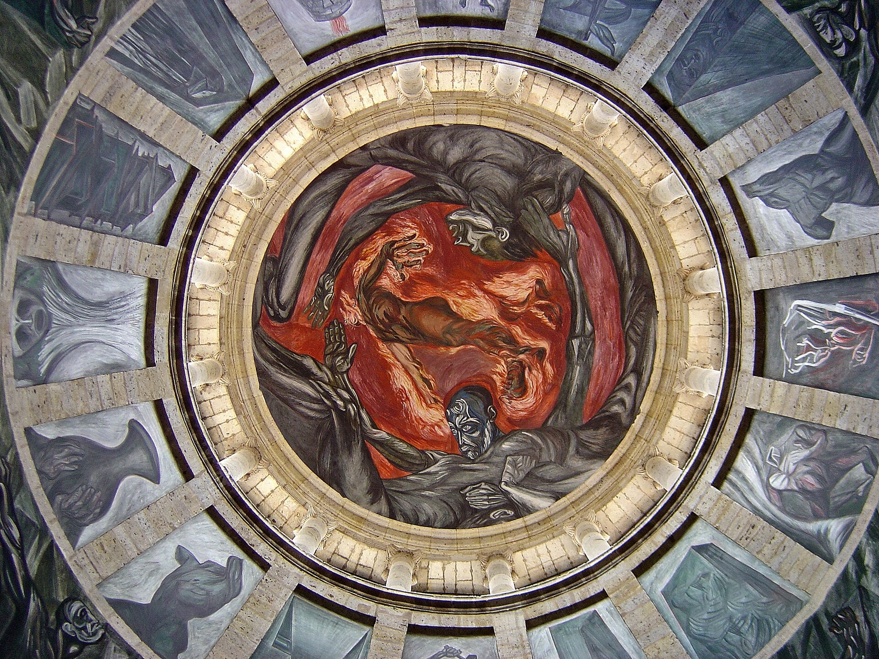 L’Homme de feu — José Clemente Orozco, peinture murale