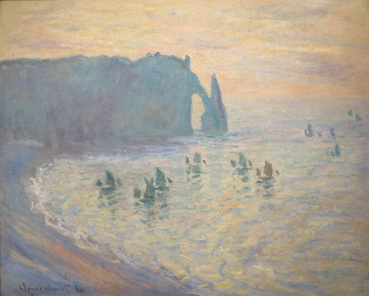 🏖️ החוף באטרט – קלוד מונה (1885–1886)