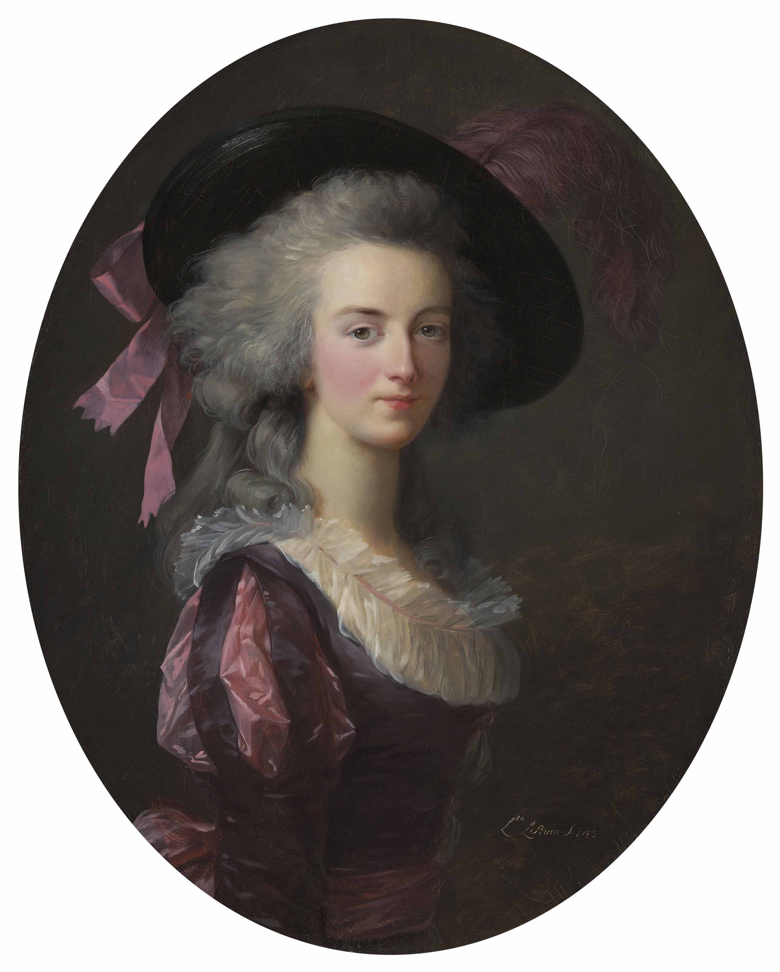 Portrait de La maréchale-comtesse de Mailly, née Blanche Charlotte Marie Félicité de Narbonne Pelet - Élisabeth Vigée Le Brun