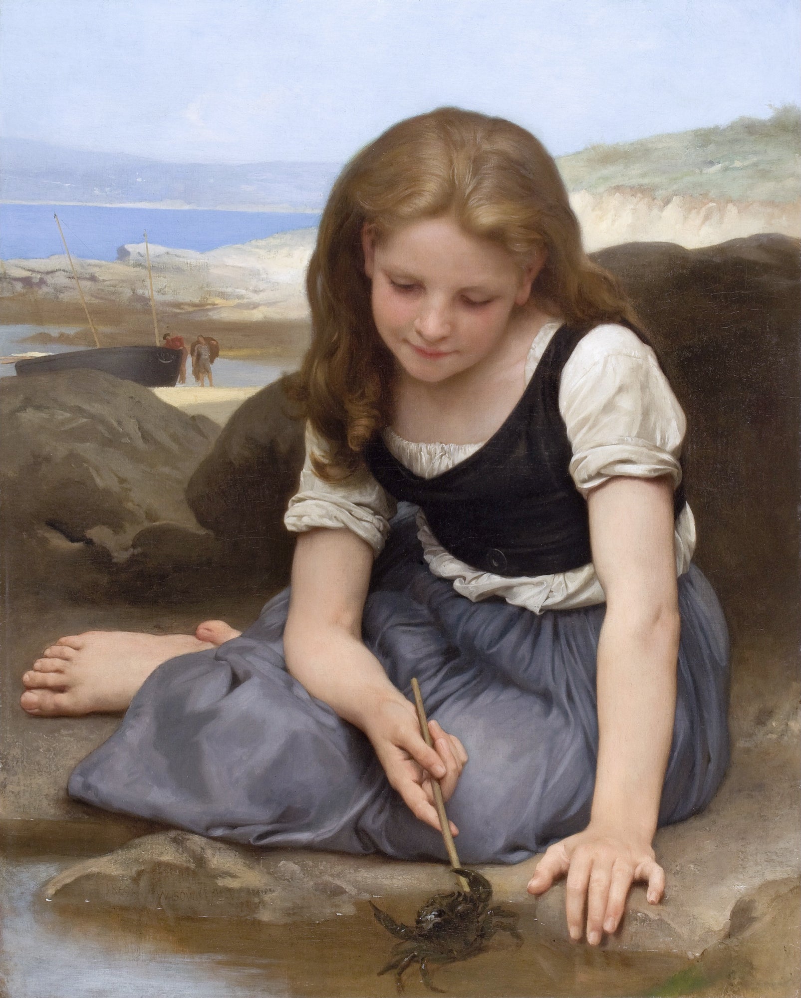 Reproduction du tableau « Le Crabe - Bouguereau » par Alpha Reproduction en peinture à l’huile