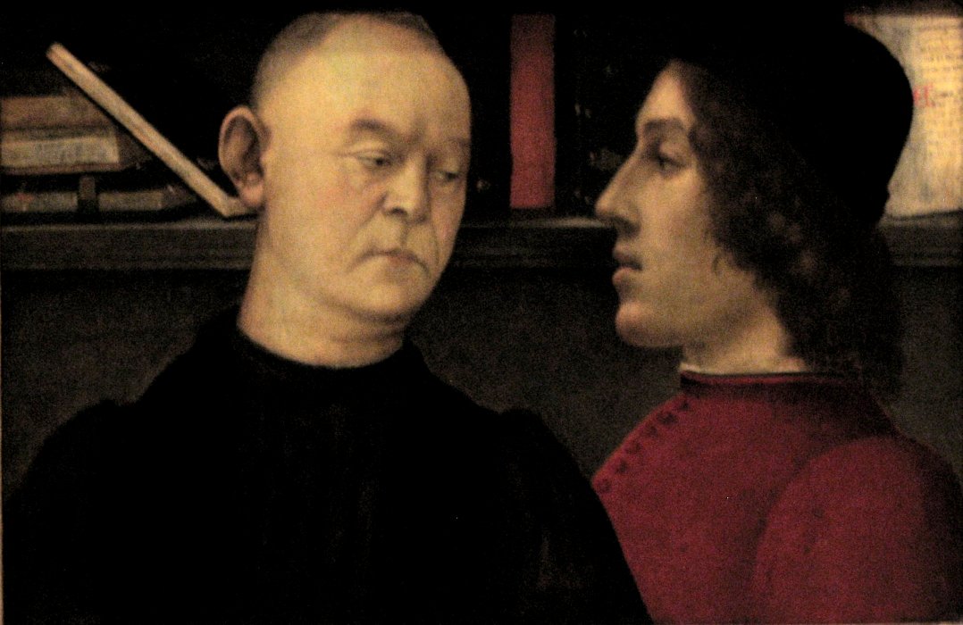 Double portrait de Piero del Pugliese et Filippino Lippi - Filippino Lippi