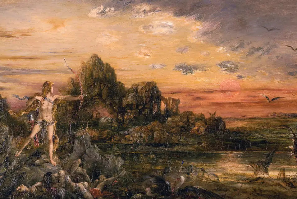 Hercule et les oiseaux du lac Stymphale - Gustave Moreau - Alpha Reproduction