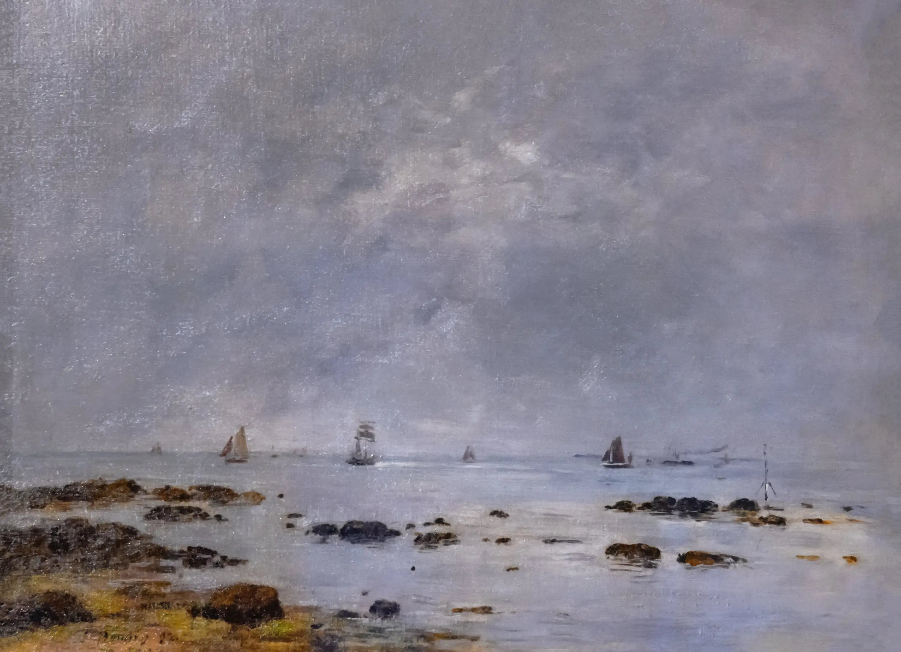 Reproduction du tableau « Marine, le calme - Eugène Boudin » par Alpha Reproduction en peinture à l’huile