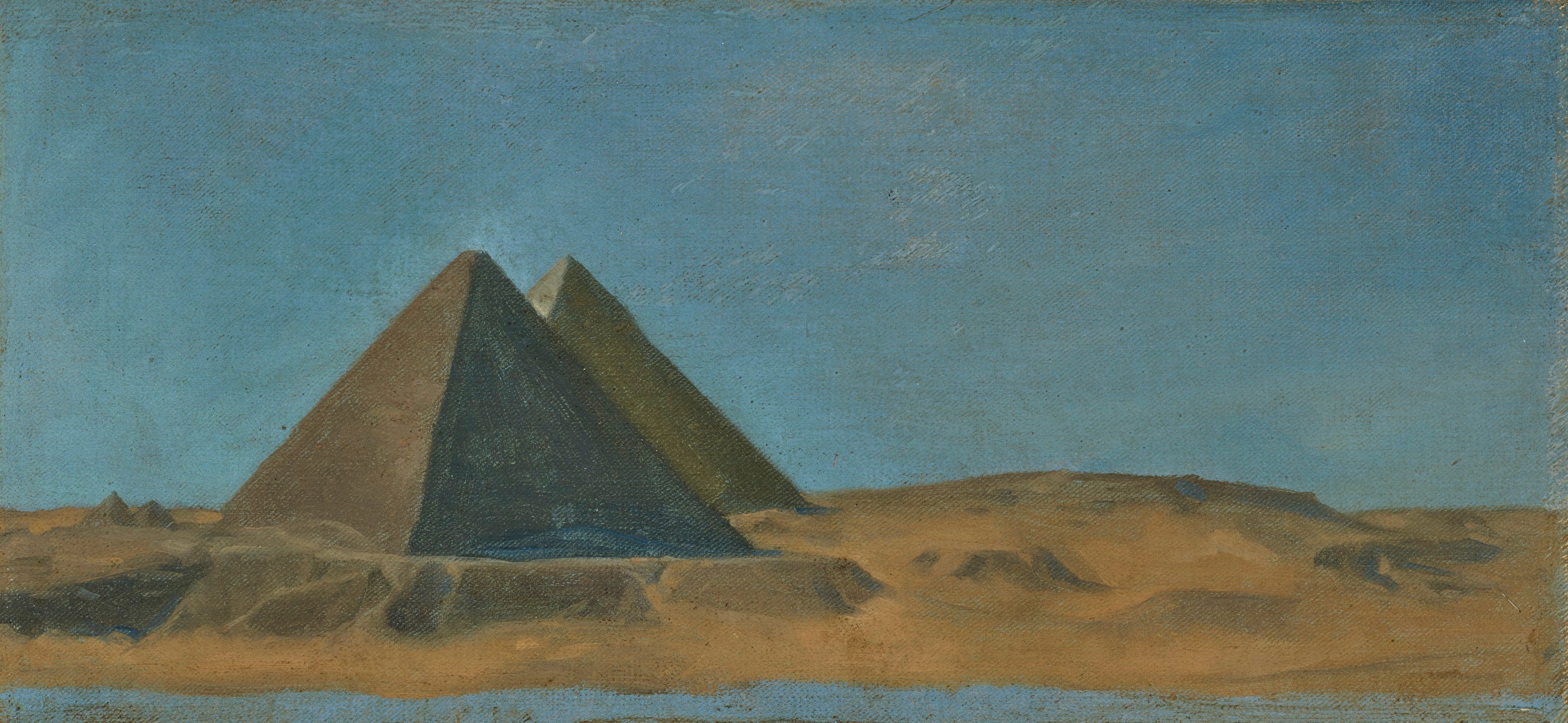 Les grandes pyramides, Égypte - Jean-Jules-Antoine Lecomte du Nouÿ
