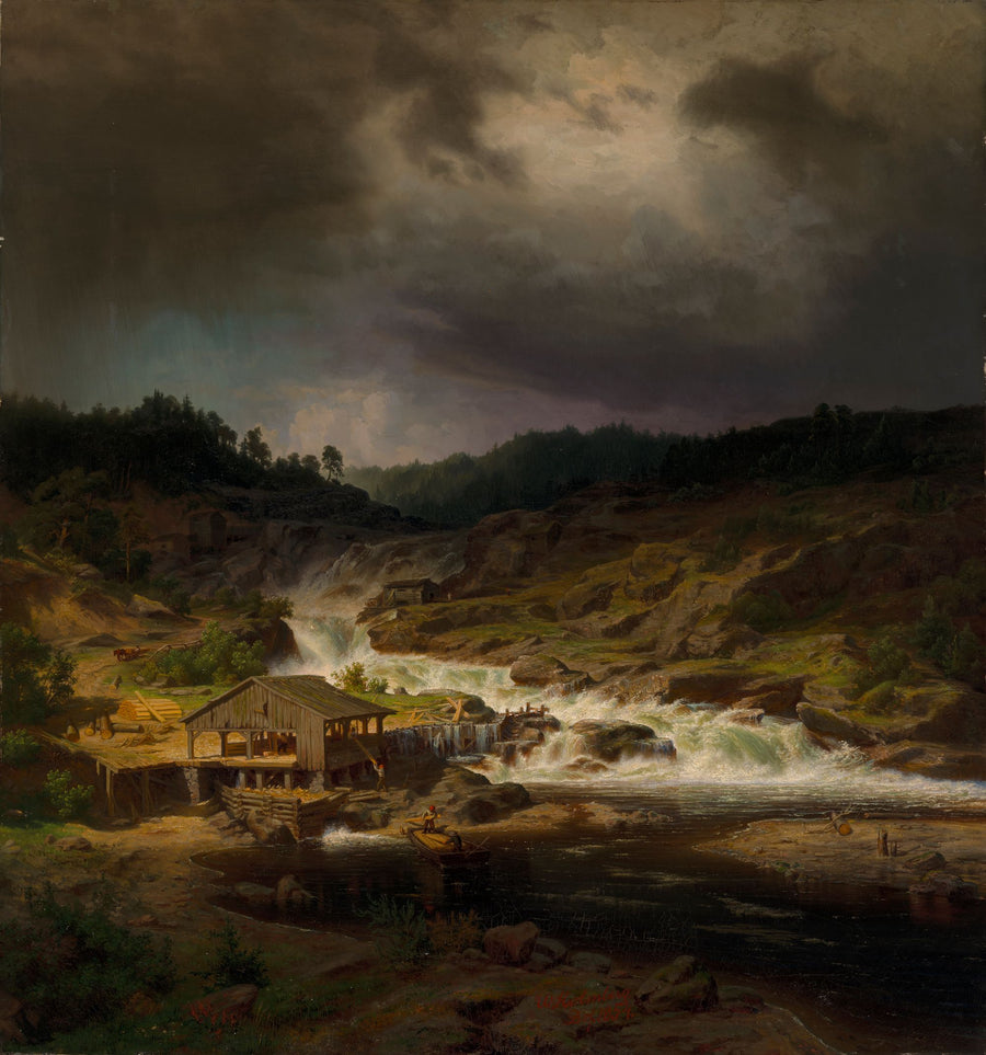 Les Rapides de Kyrö, Werner Holmberg, 1854