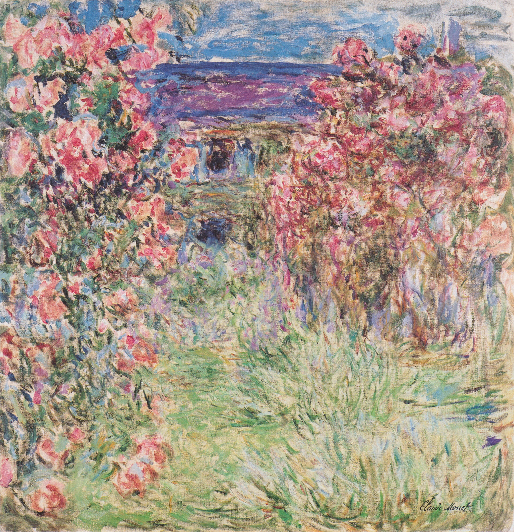 La Maison parmi les roses de Claude Monet