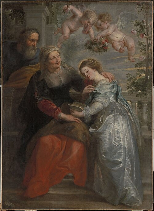 L'Éducation de la Vierge - Peter Paul Rubens