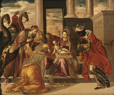 Adoration des Mages avec des chameaux - El Greco - Alpha Reproduction