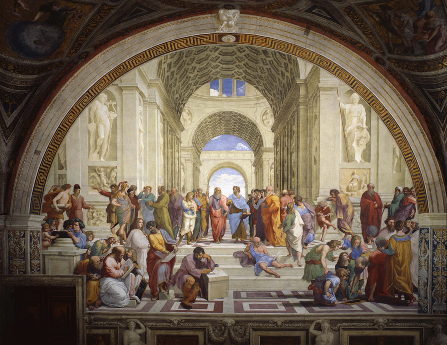 Saint Paul prêchant à Athènes - Raphaël Sanzio image 1 tableau peint à l’huile sur toile