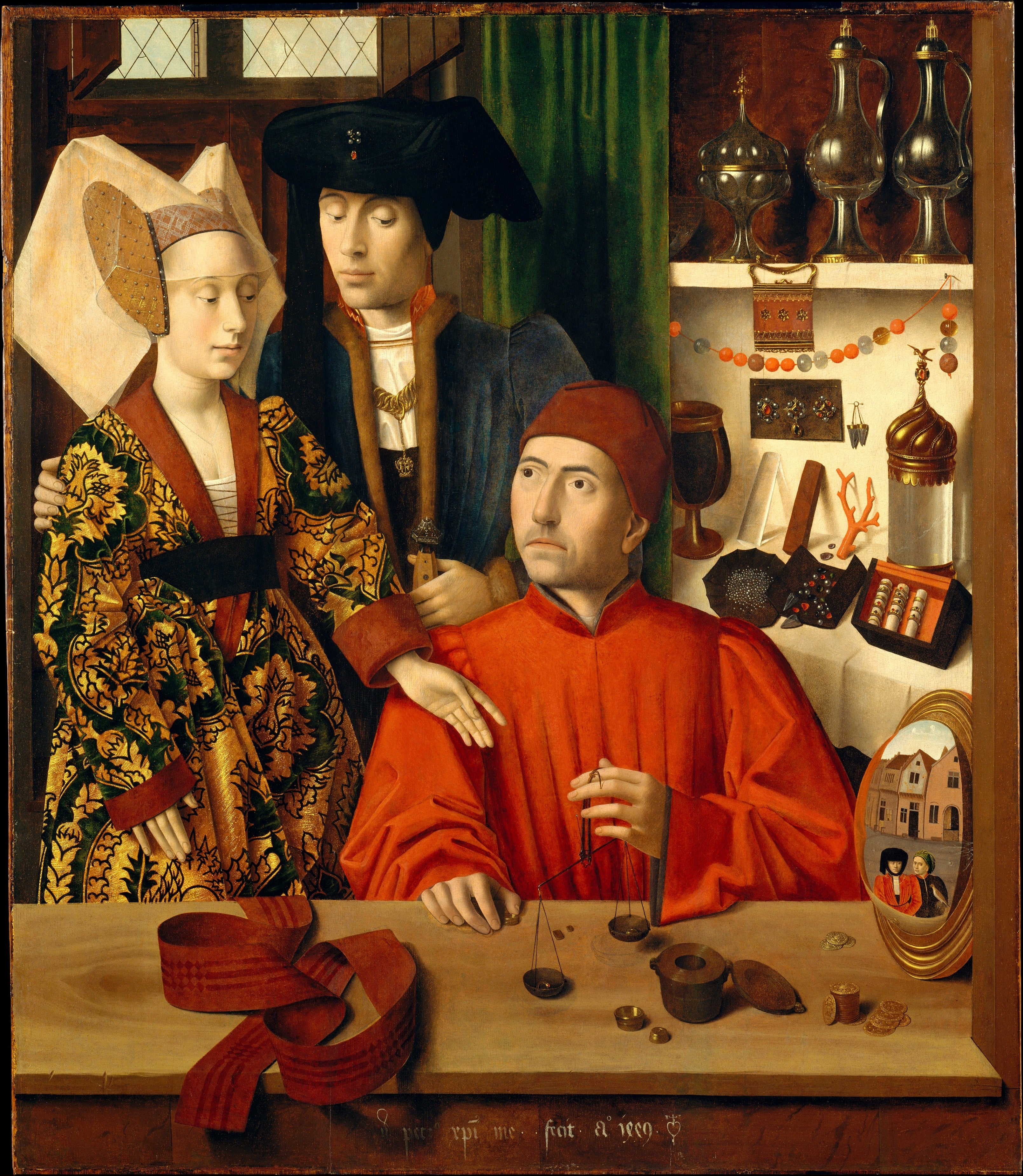 Un orfèvre dans son atelier, peut-être saint Éloi - Petrus Christus