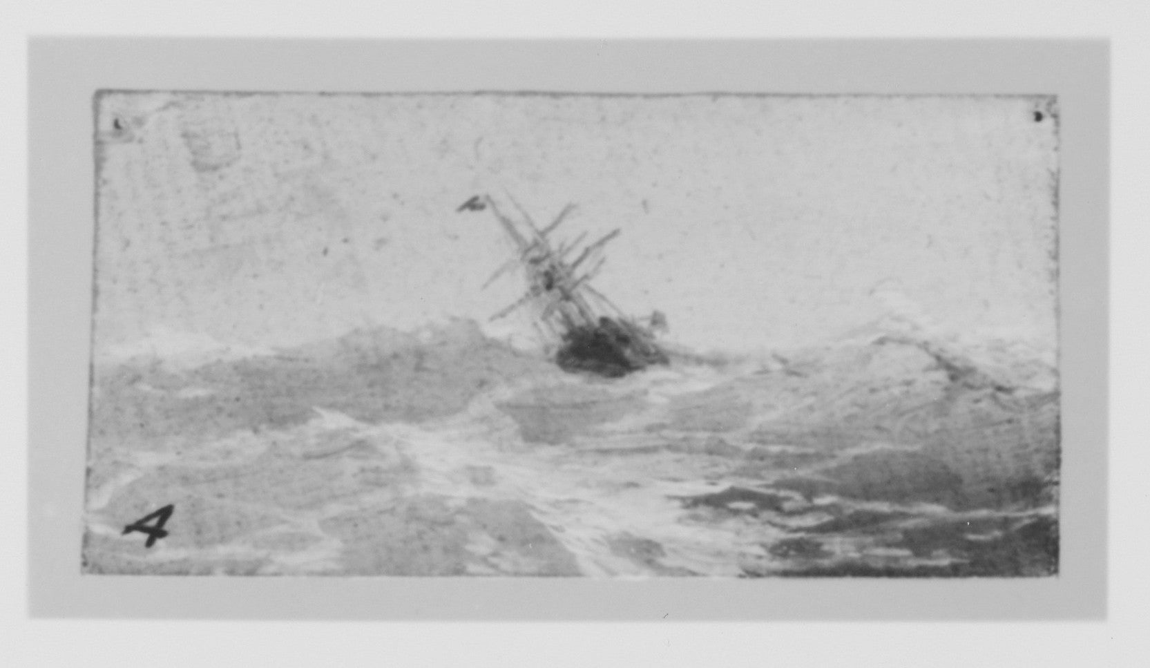 Un navire dans une mer agitée - Ivan Aïvazovski