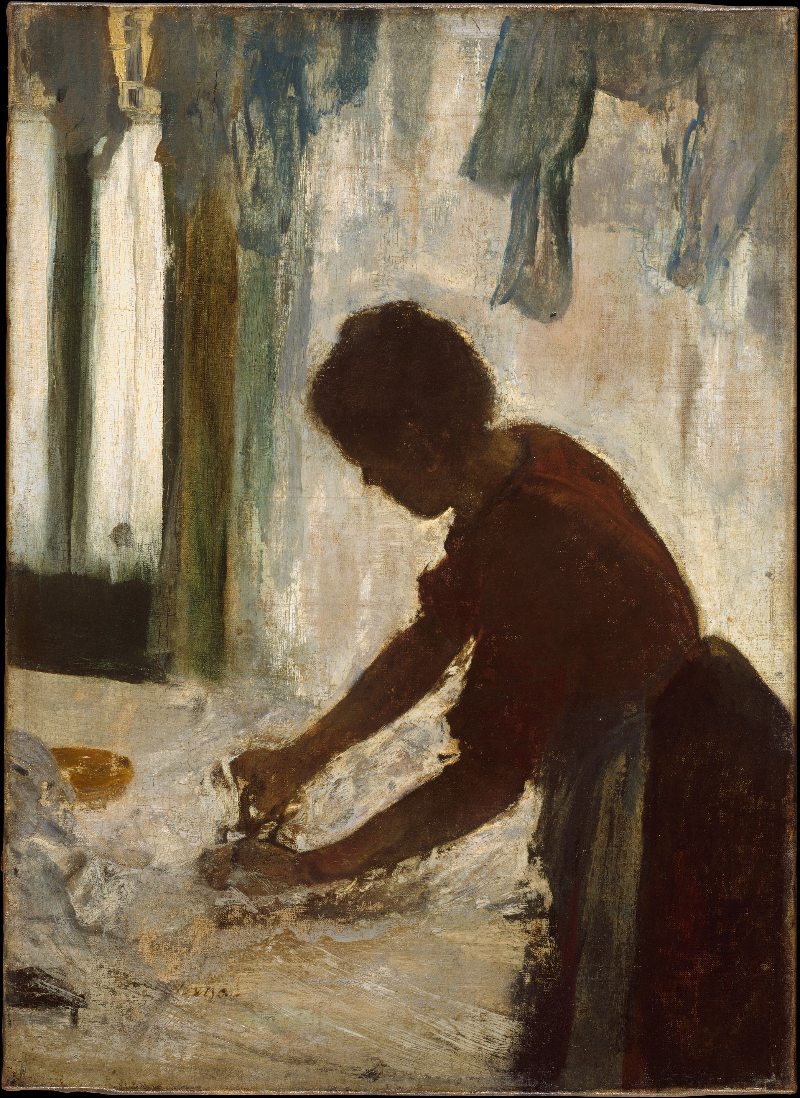 Reproduction du tableau « Une femme repassant - Edgar Degas » par Alpha Reproduction en peinture à l’huile