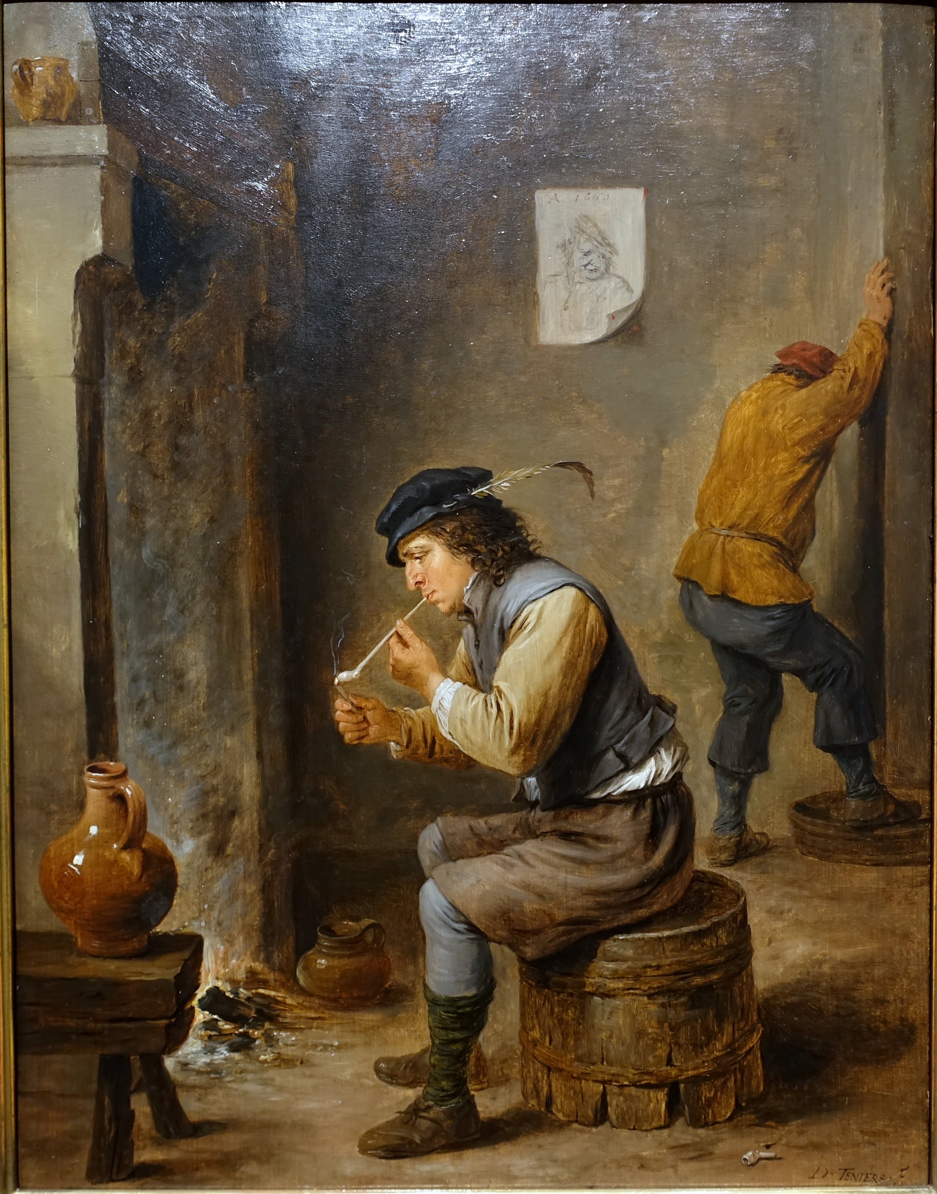 Fumeur près d'un foyer - David Teniers le Jeune