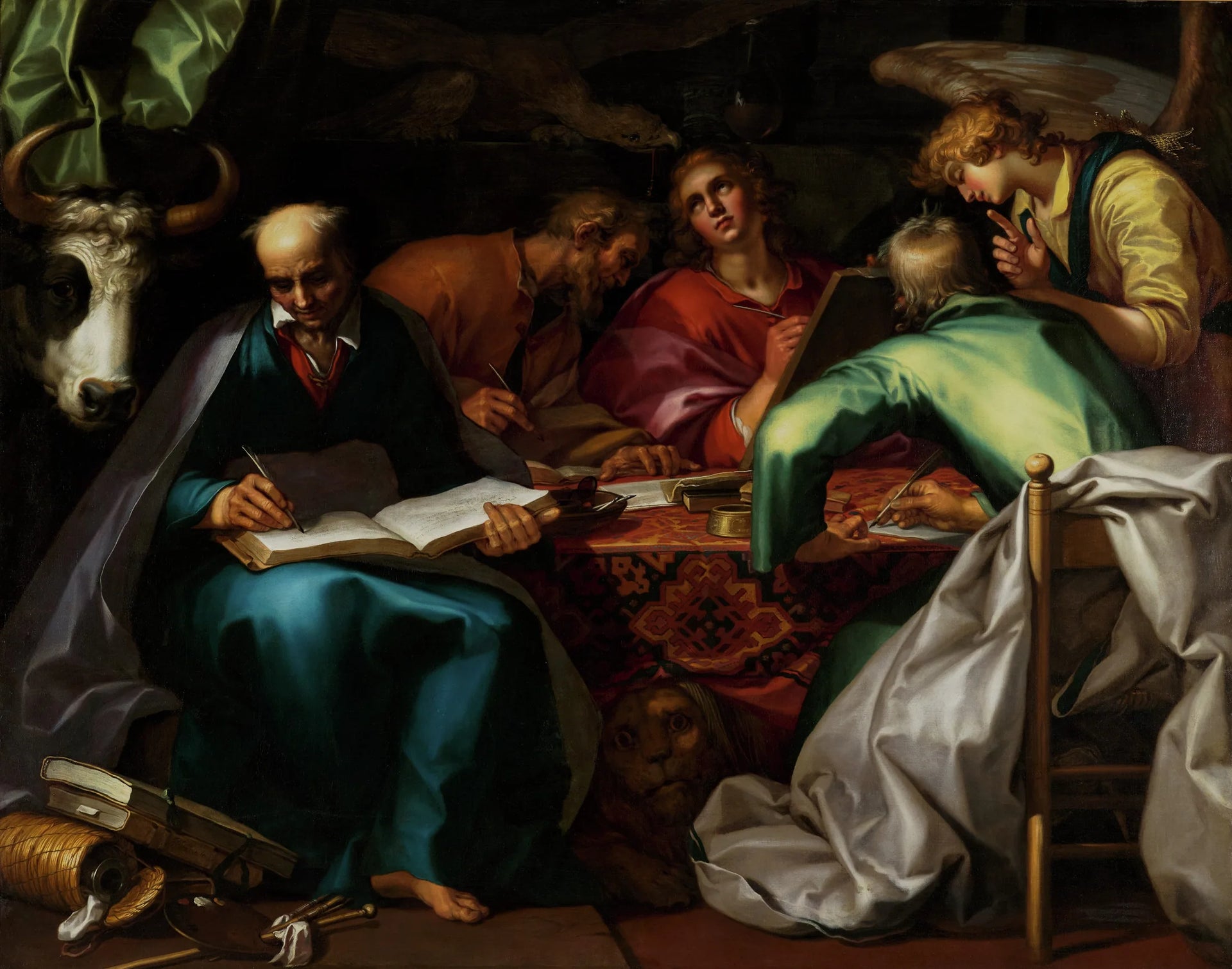 Les Quatre Évangélistes - Abraham Bloemaert image 1 copie de tableau peinte à la main