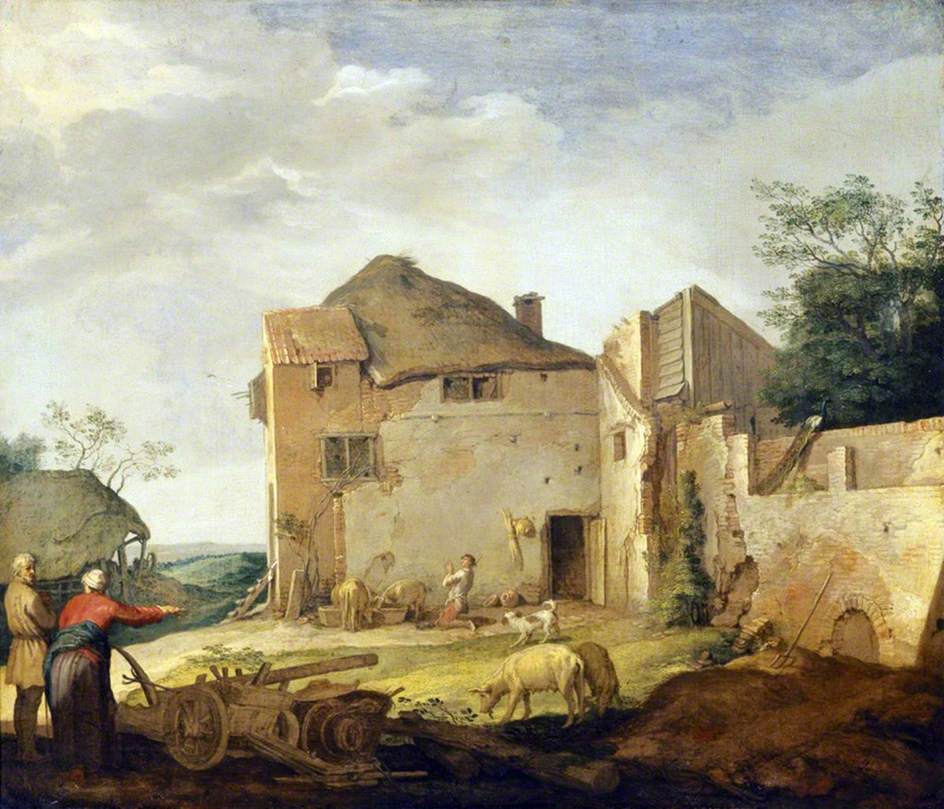 Le fils prodigue devenu porcher - Abraham Bloemaert image 1 reproduction de peinture à l’huile