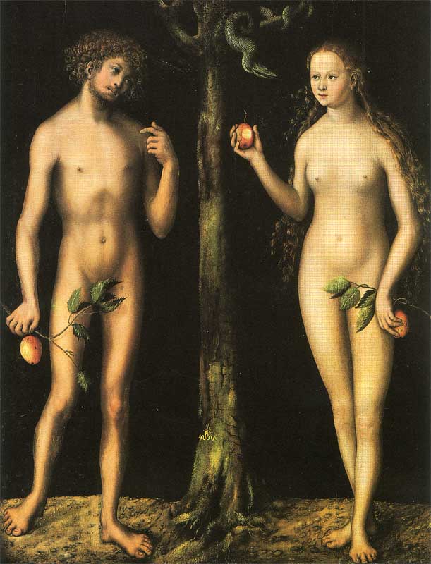 Adam et Ève - Lucas Cranach the Elder