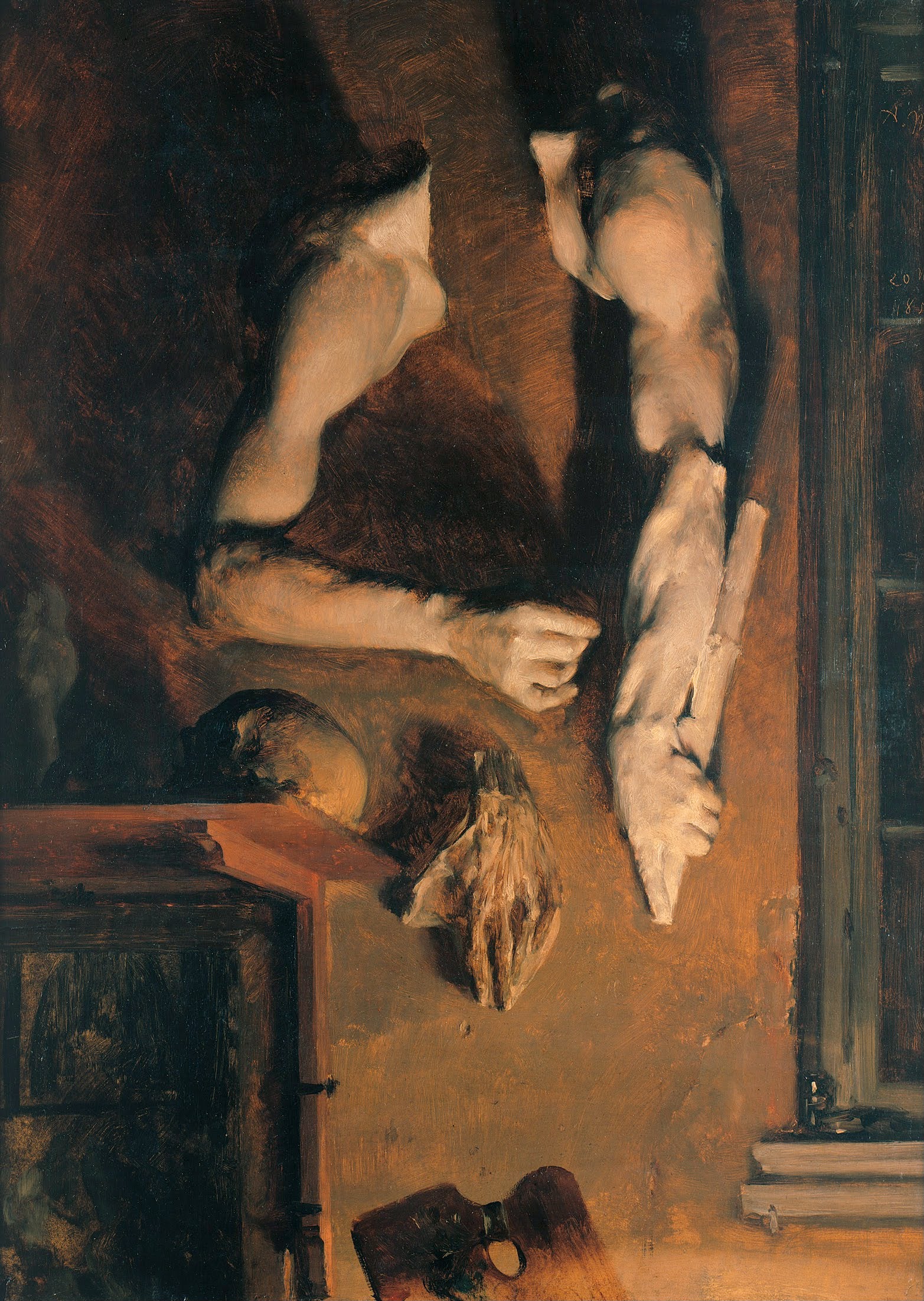 Mur de l'atelier - Adolph von Menzel