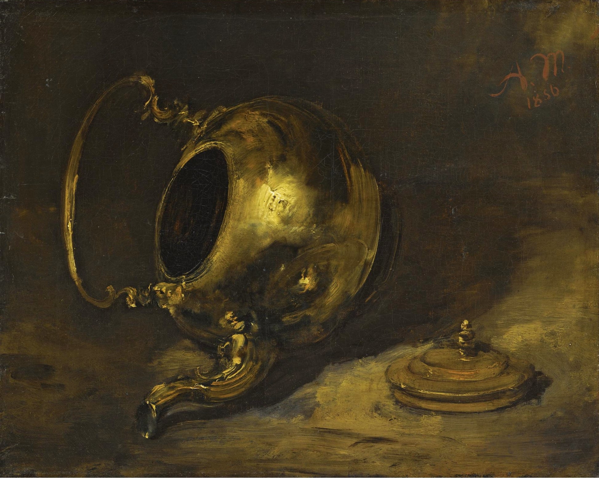 Théière renversée - Adolph von Menzel