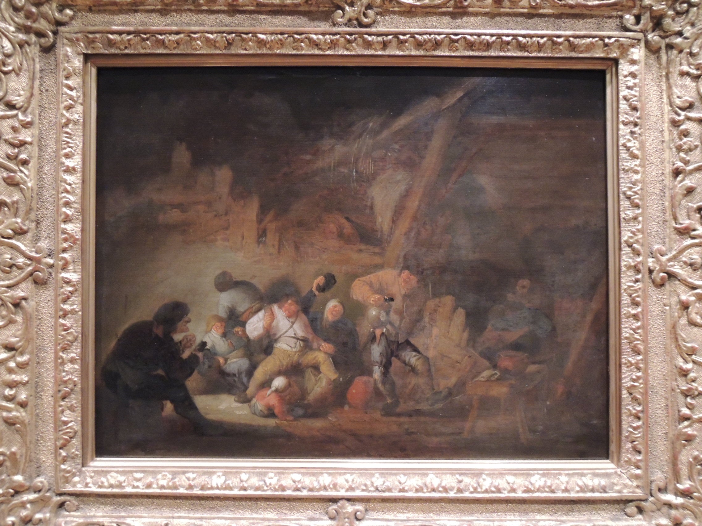 Buveurs dans une grange - Adriaen Brouwer