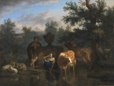 Paysages avec des troupeaux de bétail et des bergers - Adriaen van de Velde