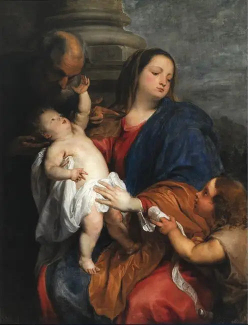 La Sainte Famille avec saint Jean-Baptiste enfant - Antoine van Dyck - Alpha Reproduction