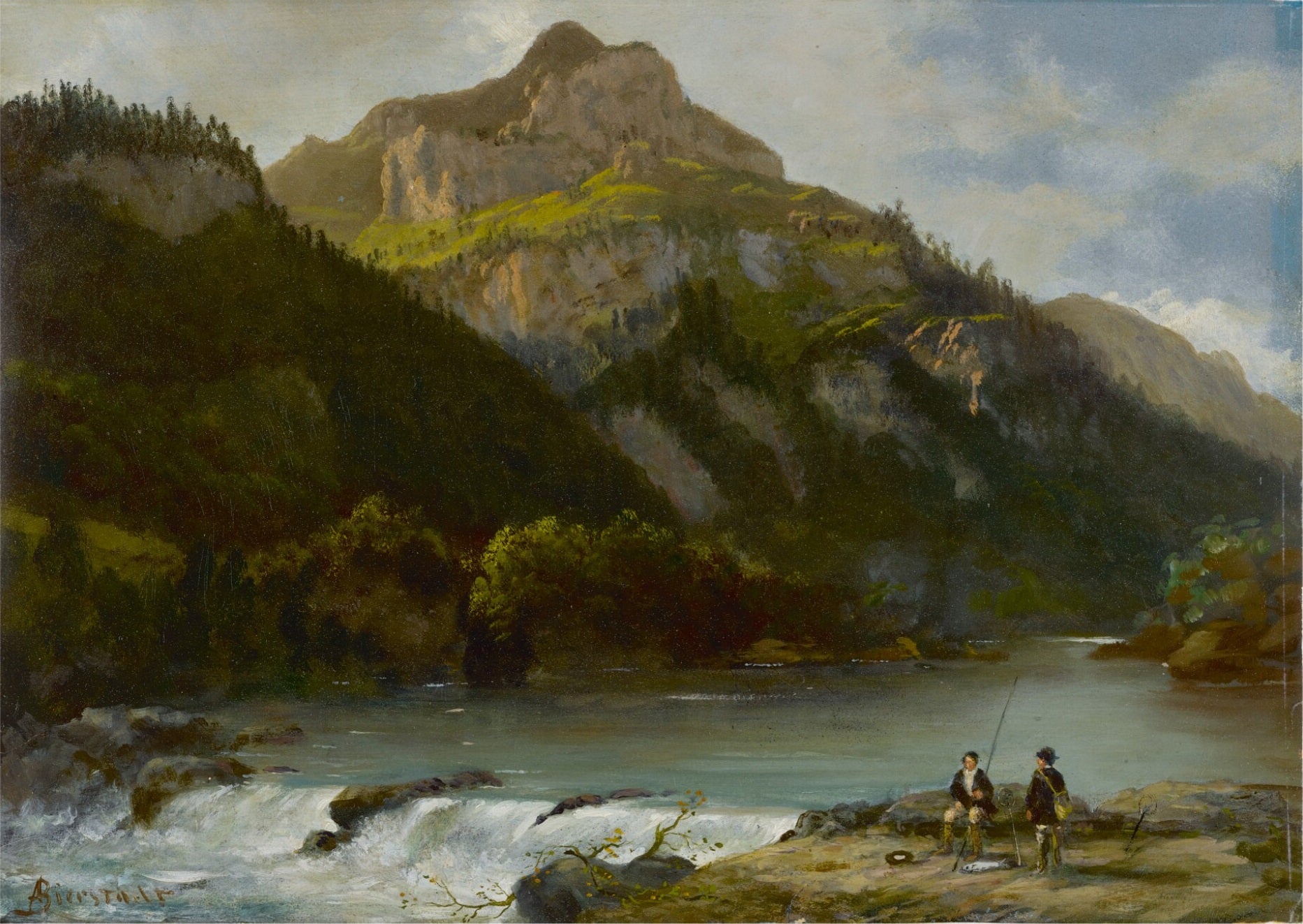 Paysage de montagne - Albert Bierstadt