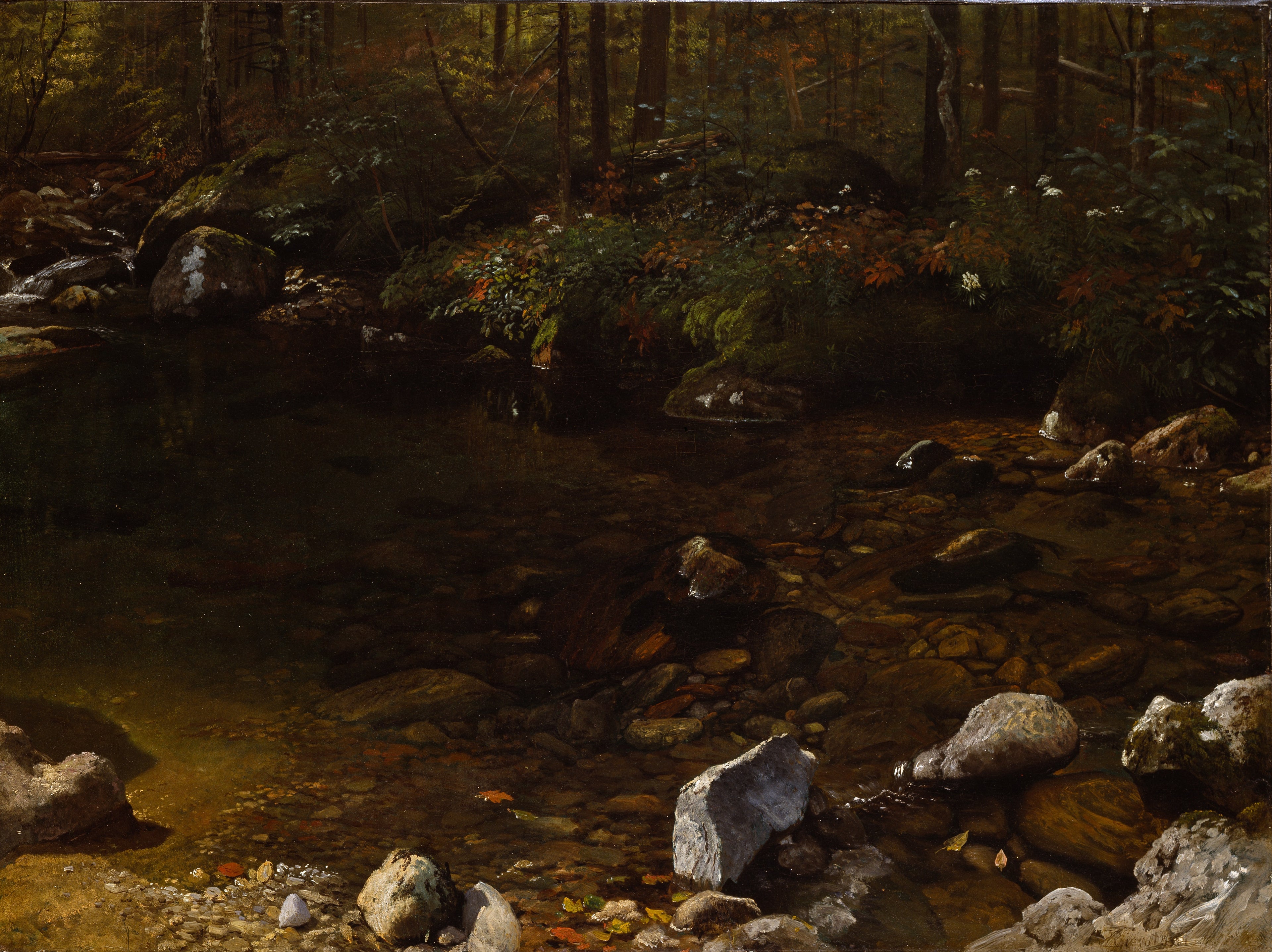 Shady Pool, White Mountains, New Hampshire - Albert Bierstadt