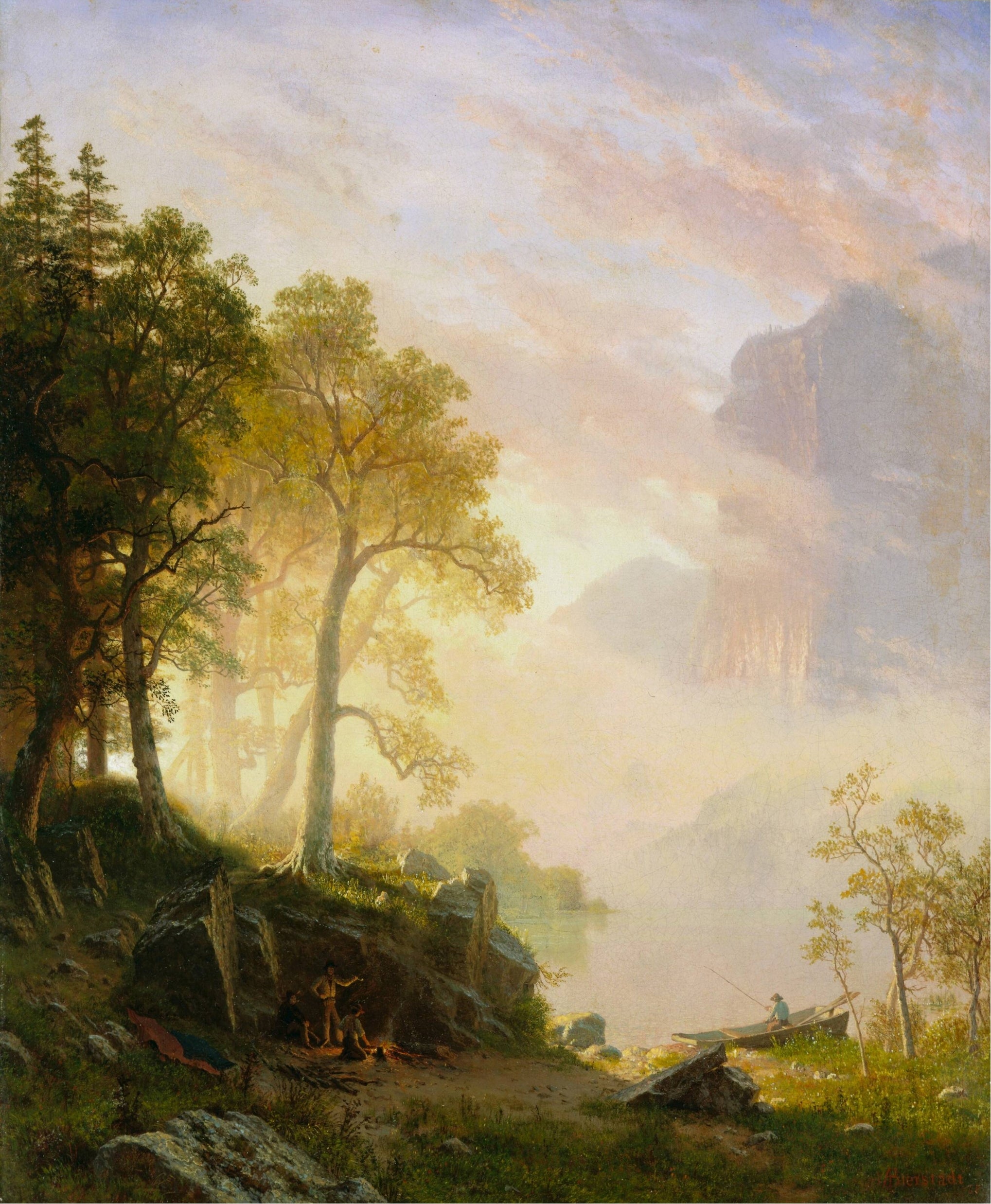 La rivière Merced à Yosemite - Albert Bierstadt