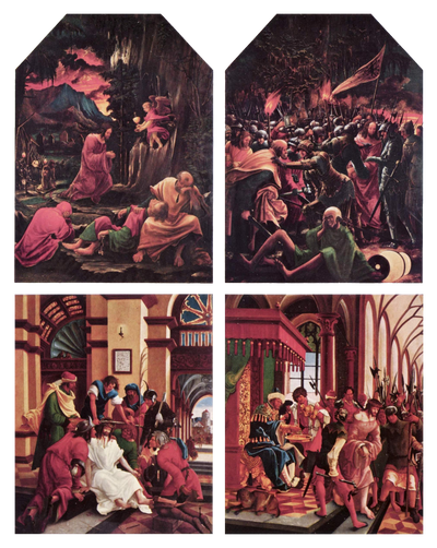 Pilate se lavant les mains par Altdorfer - Albrecht Altdorfer