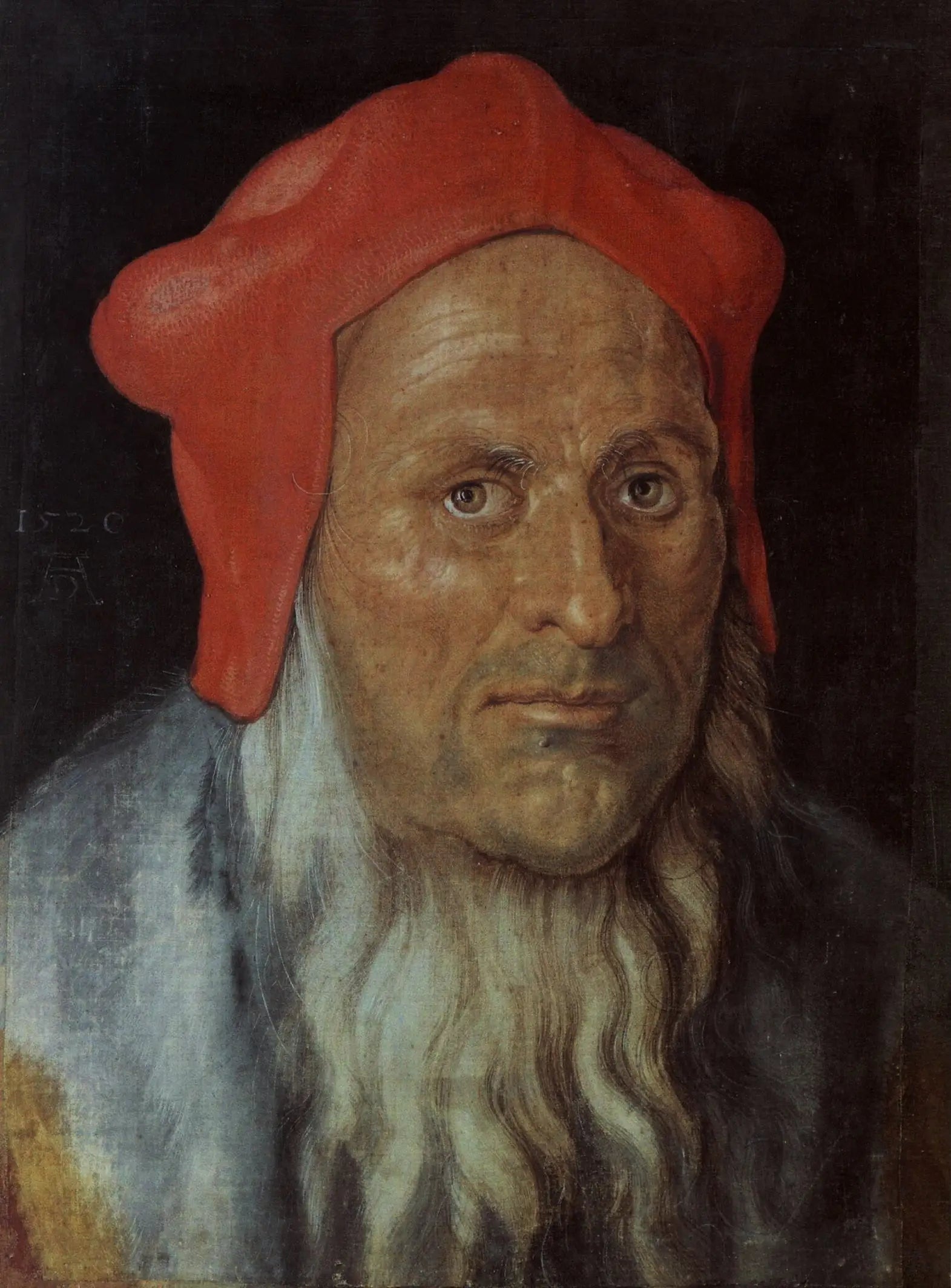 Tête de vieillard coiffée d’un bonnet rouge - Albrecht Dürer - Alpha Reproduction